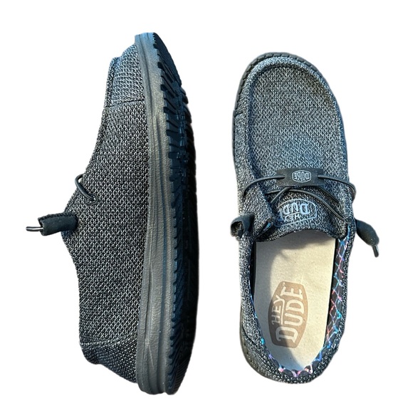 Women’s HEY DUDE Wendy Sox Black Slip-on Loafers - Size 8 - NWOT - Picture 3 of 11